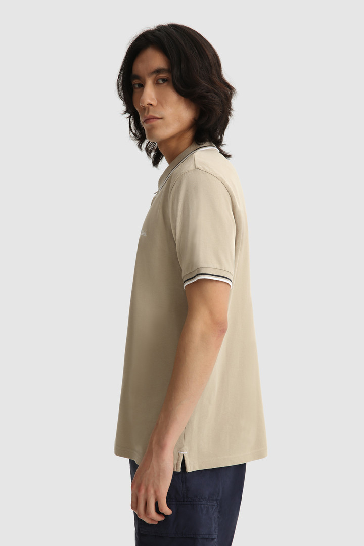 Woolrich-muška-polo-majica-monterey-bež-3