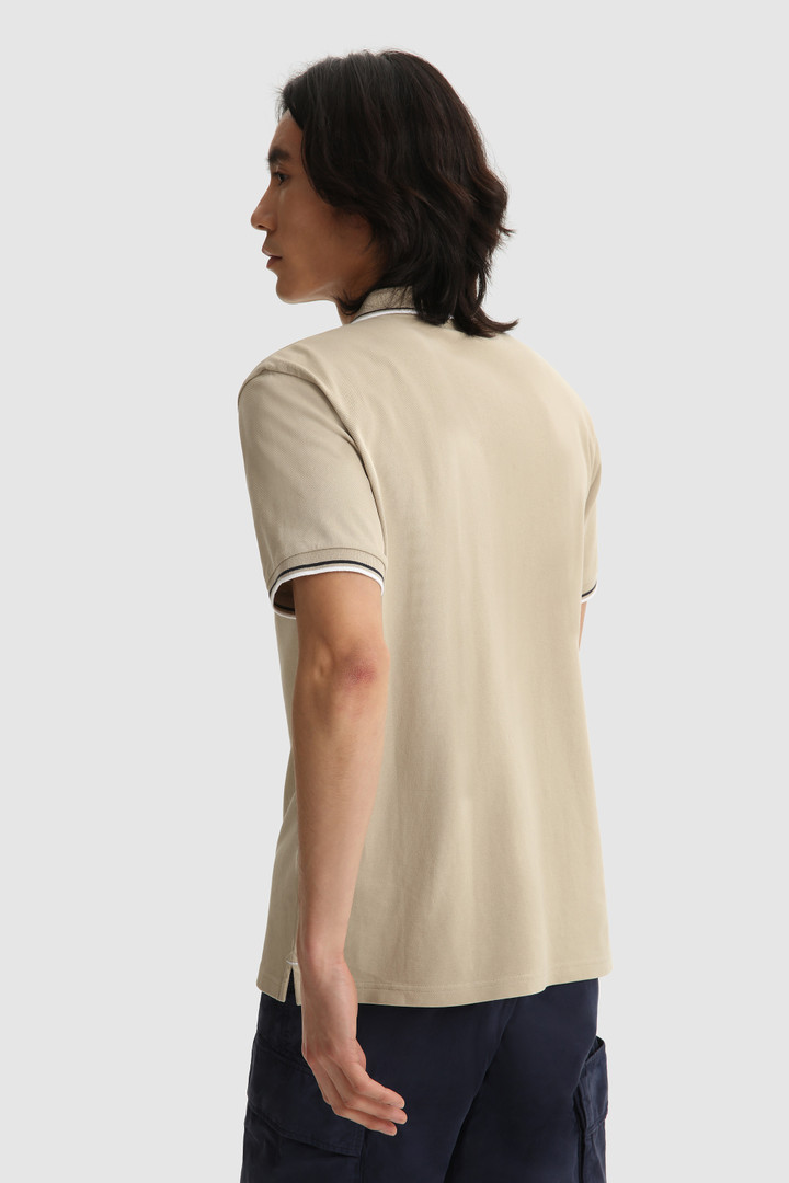 Woolrich-muška-polo-majica-monterey-bež-4